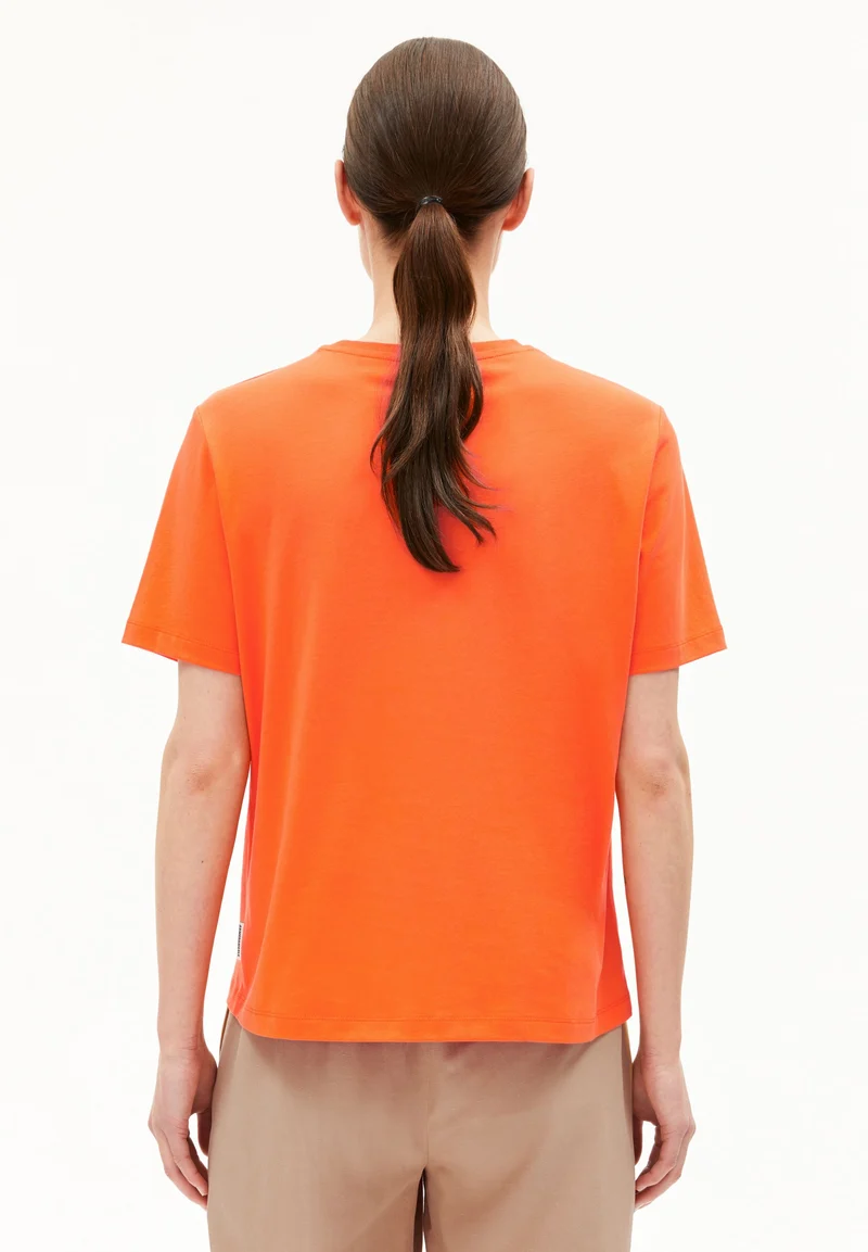 LUALAA T-SHIRT | sunset orange