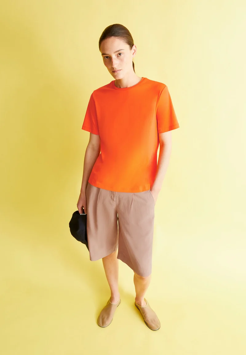 LUALAA T-SHIRT | sunset orange