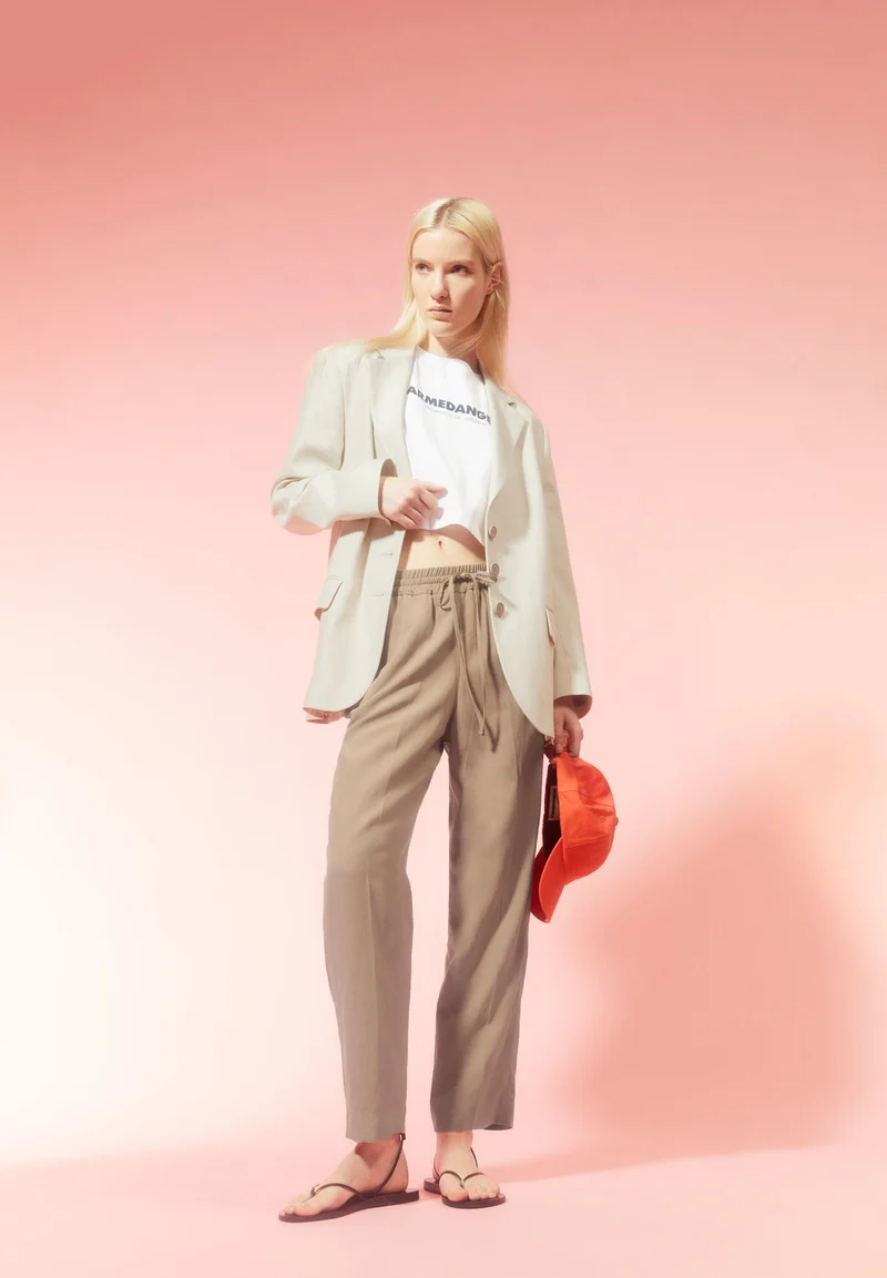 KAADIA TAPERED LINO | cinnamon dust