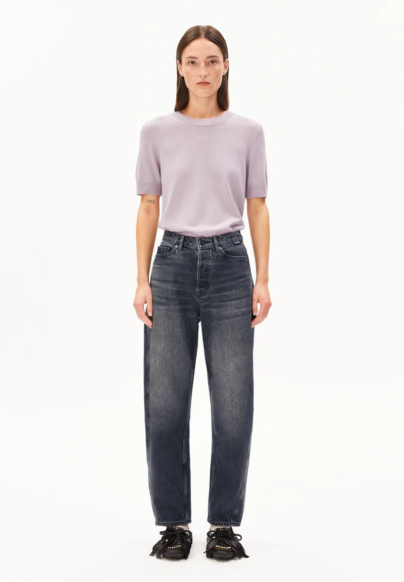 SILJIAAS STRICK T-SHIRT | ice grape