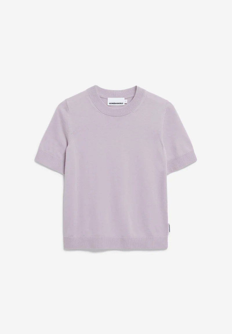 SILJIAAS STRICK T-SHIRT | ice grape