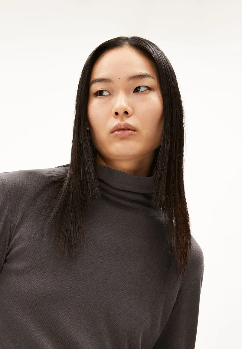 GRAZILIAA WOLL-MIX LANGARMSHIRT | iron cast