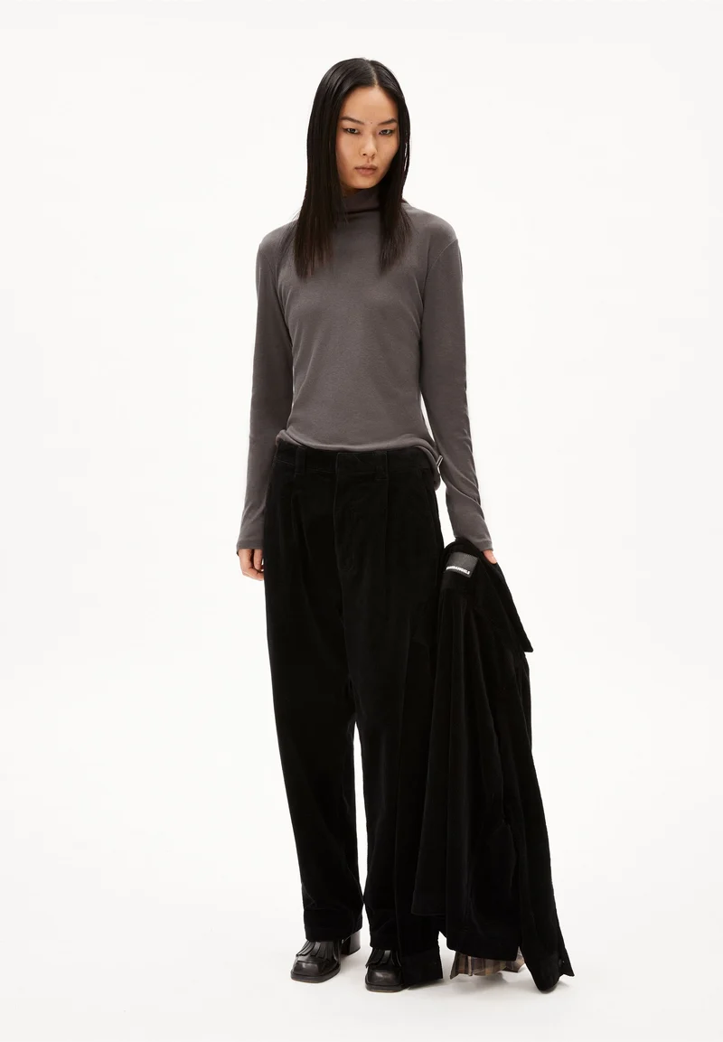 GRAZILIAA WOLL-MIX LANGARMSHIRT | iron cast