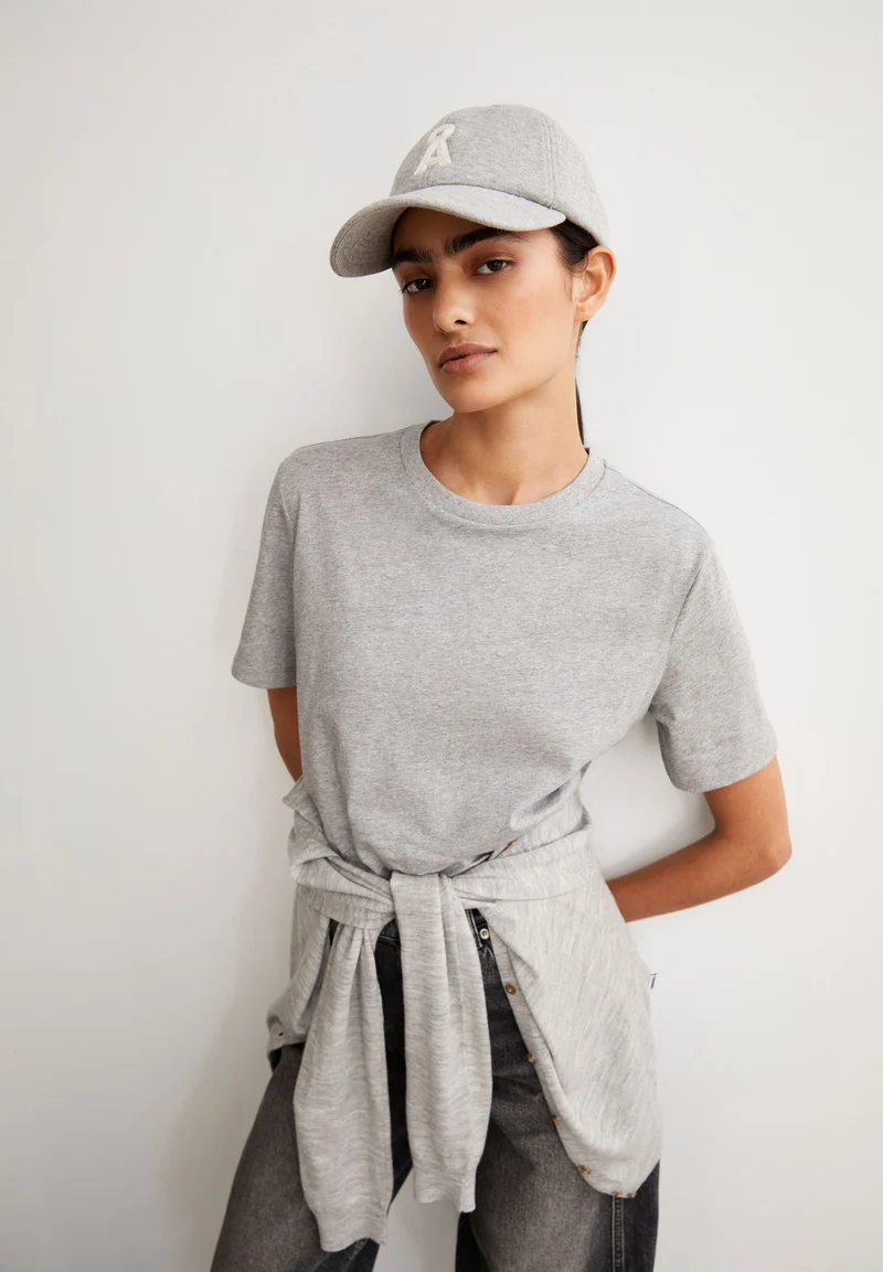 LUALAA T-SHIRT | silver melange