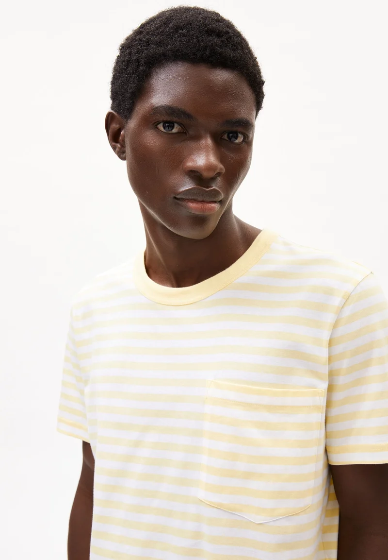 MAARKOS POCKET STRIPES | early yellow-broken white