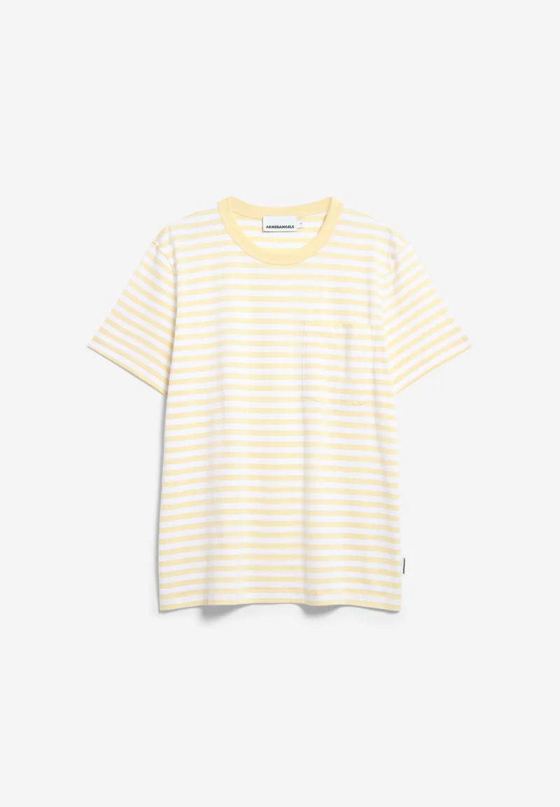 MAARKOS POCKET STRIPES | early yellow-broken white