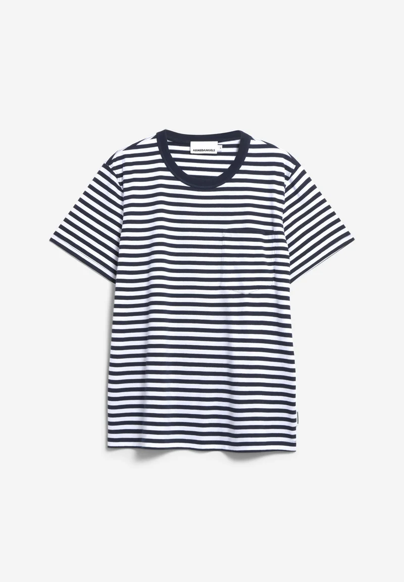 MAARKOS POCKET STRIPES | night sky-broken white