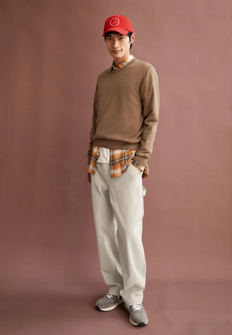 LOUKAA STRICKPULLOVER | light oak