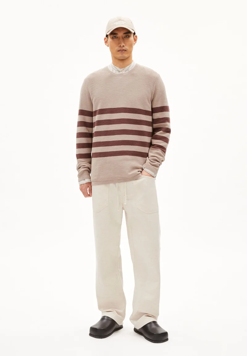 TOLAA STRIPES | sand stone-nutshell