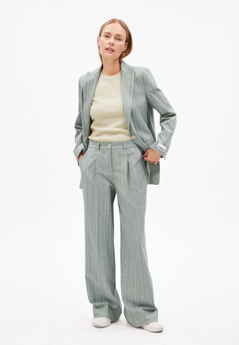 NUMAALI STRIPE | seagreen-light oatmilk