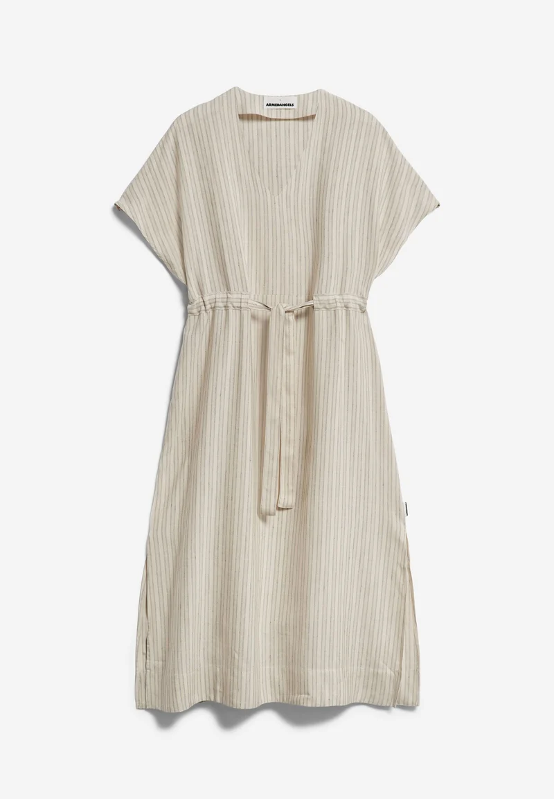 MAAHALIANA LINO STRIPES | oatmilk-light matcha