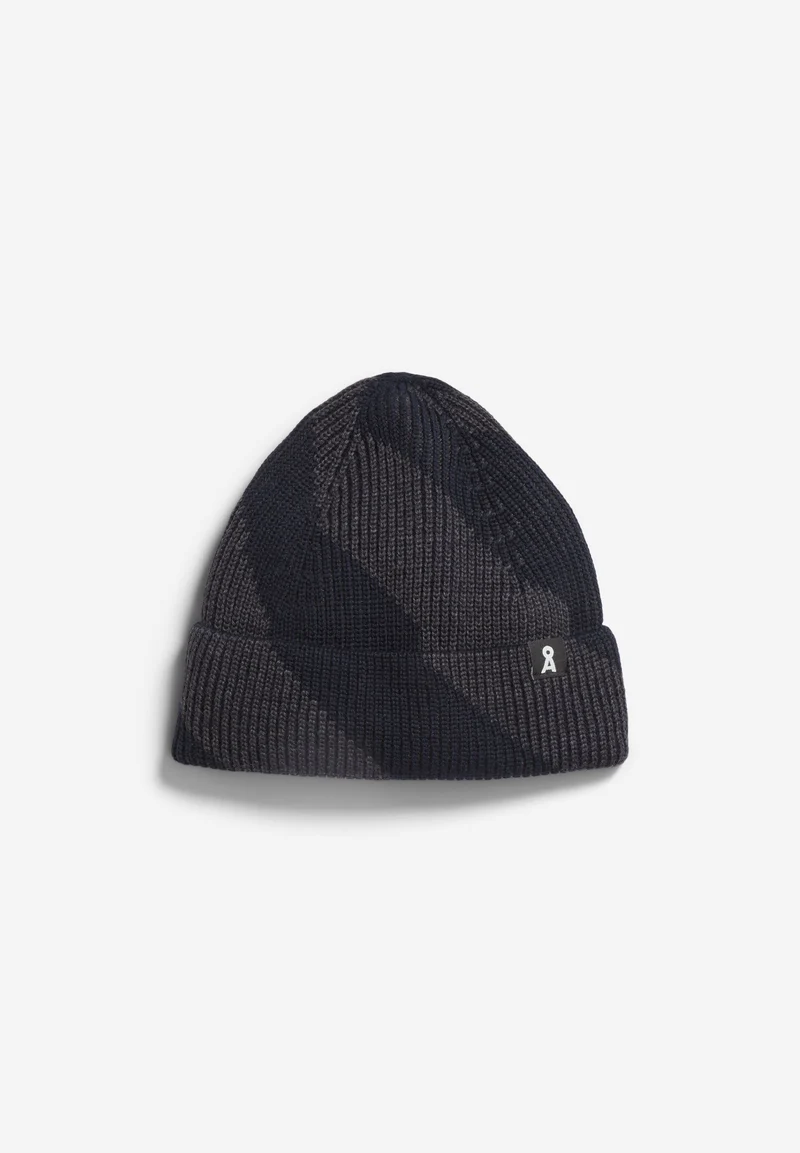 NILDAAO WOOL STRIPES | night sky melange-steel melange