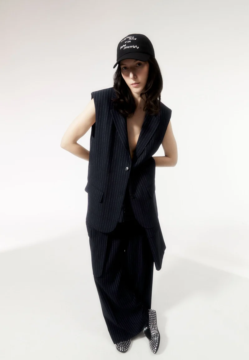 AAVEST PINSTRIPE | night sky-white