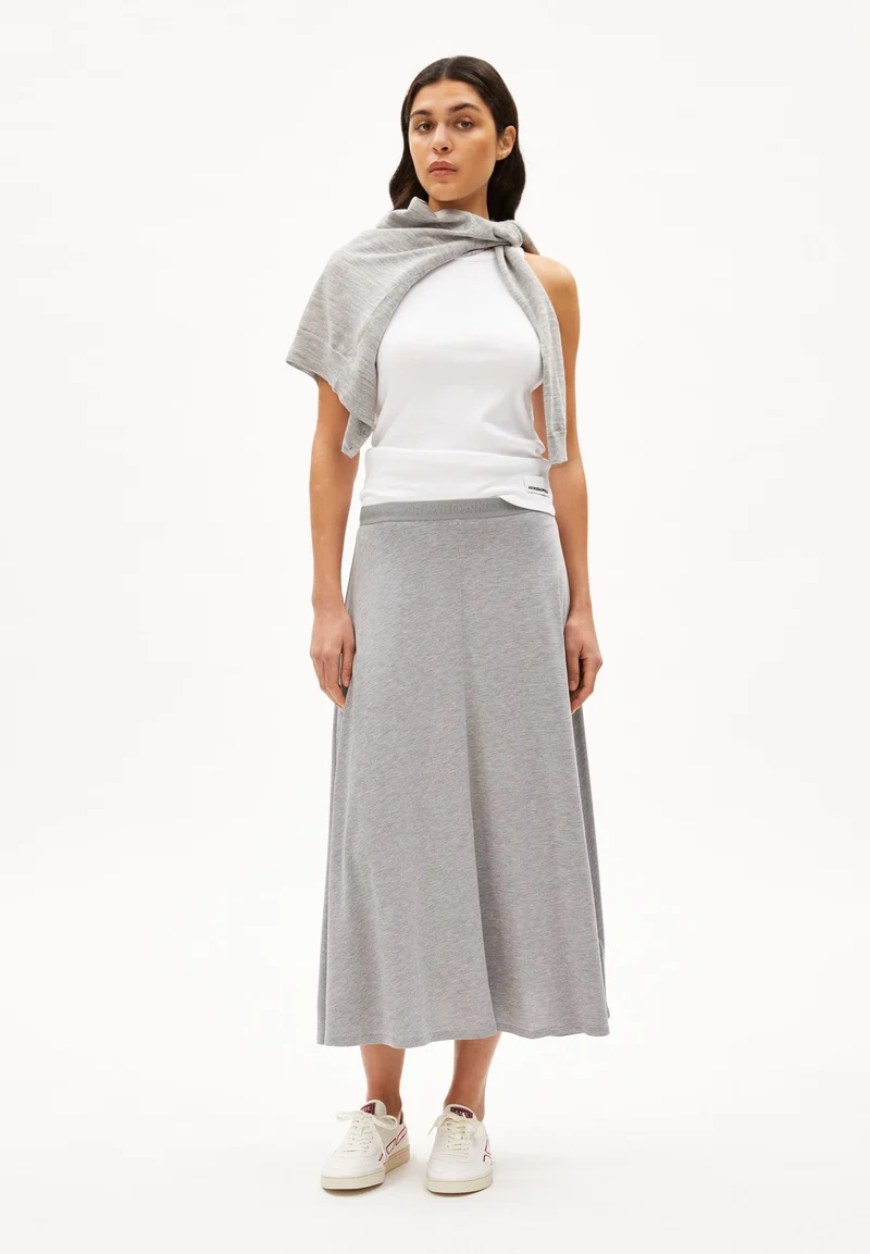 ILENIAA LARAA MIDI-ROCK | mid grey melange