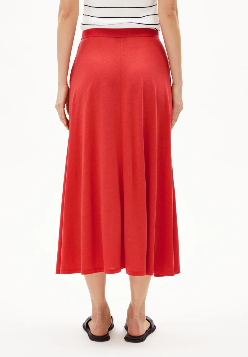 ILENIAA LARAA MIDI-ROCK | coral blush
