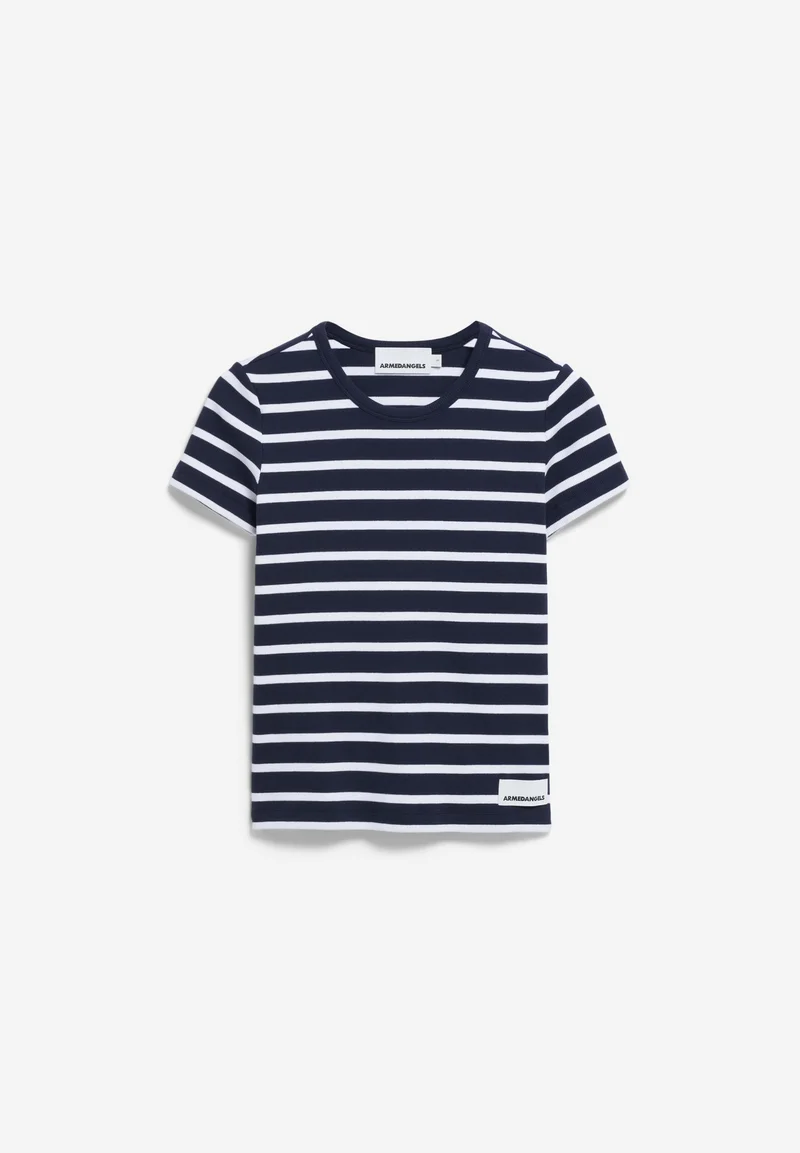KARDAA GESTREIFTES RIPP-T-SHIRT | night sky-white
