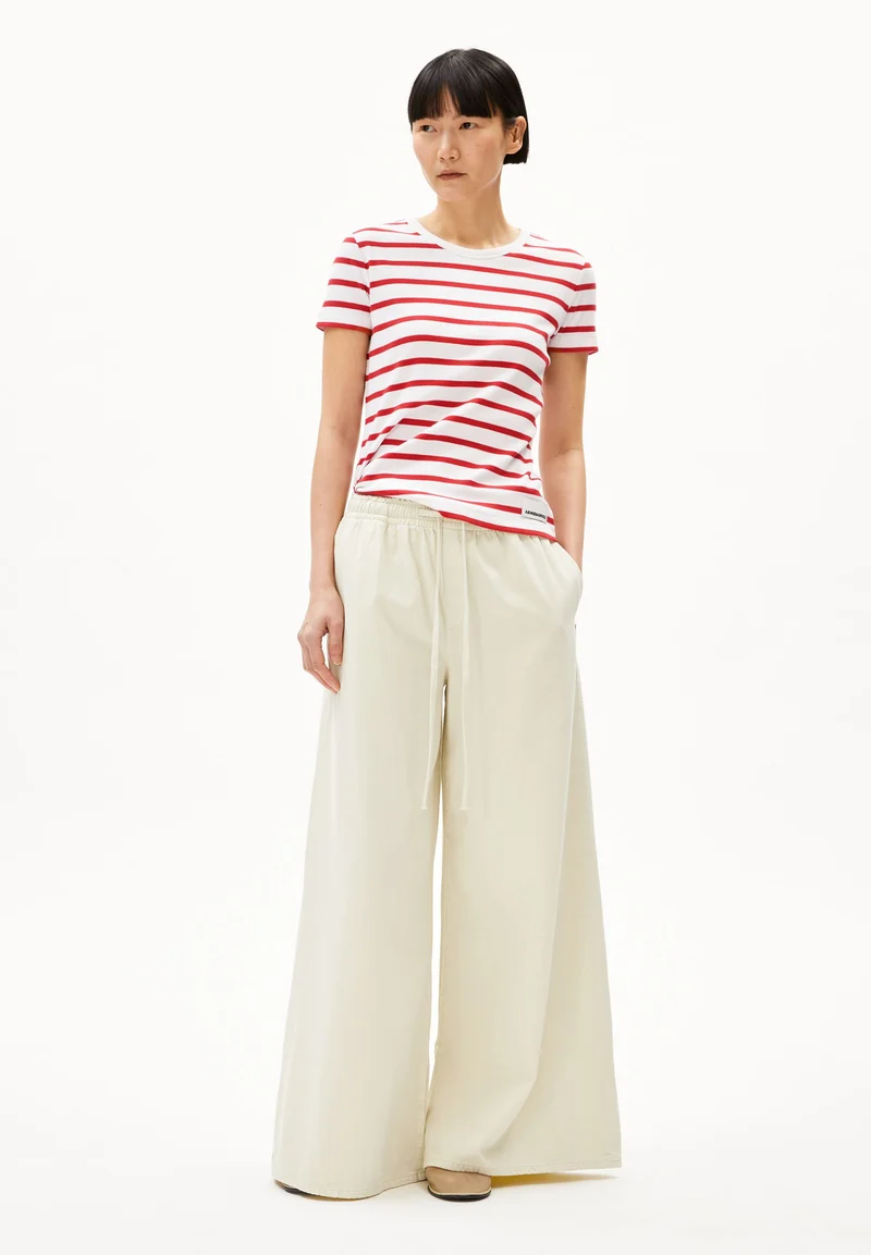 KARDAA GESTREIFTES RIPP-T-SHIRT | white-coral blush