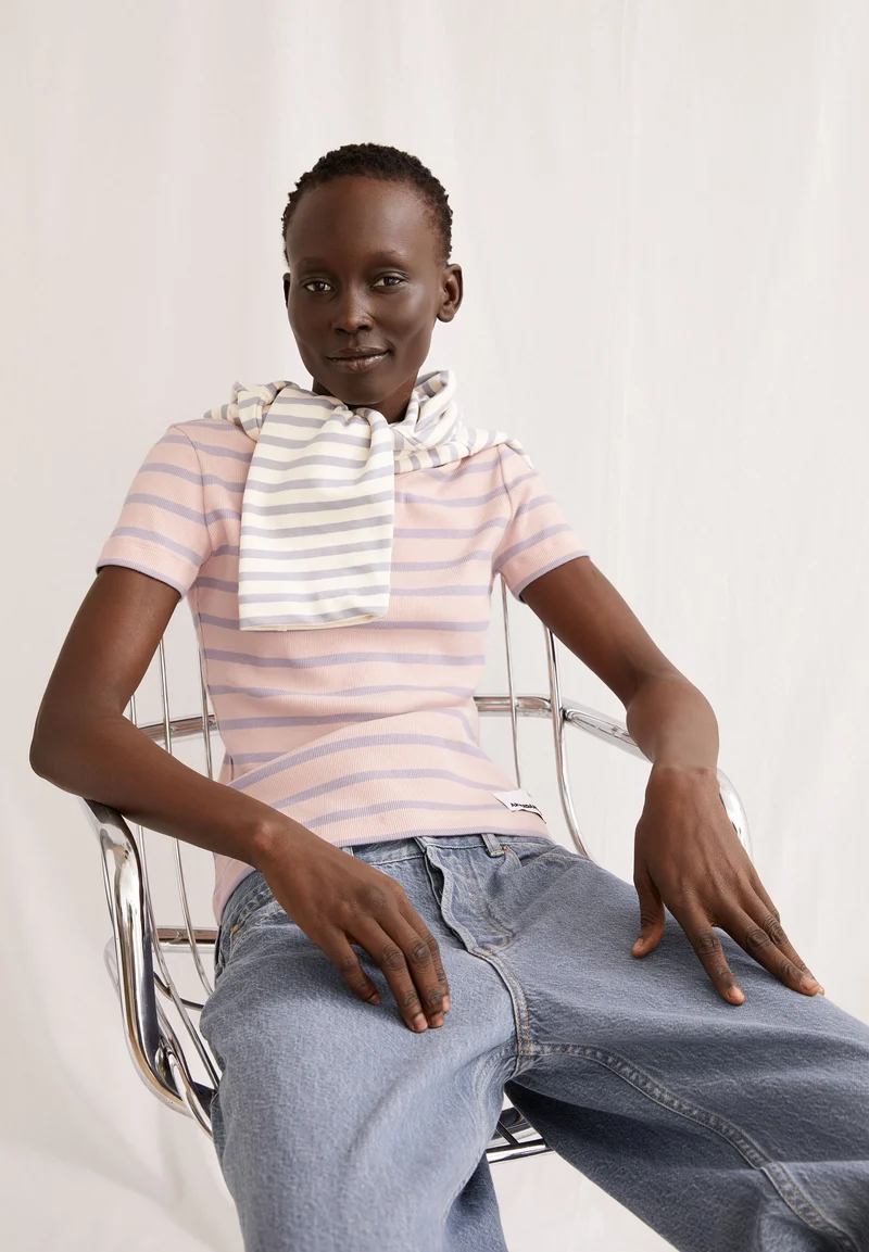 KARDAA GESTREIFTES RIPP-T-SHIRT | rosalilly-misty morning