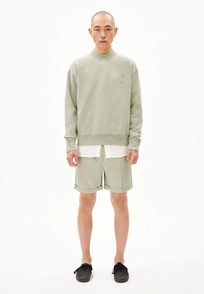 EMAAL CREWNECK GMT DYE | seagreen washed