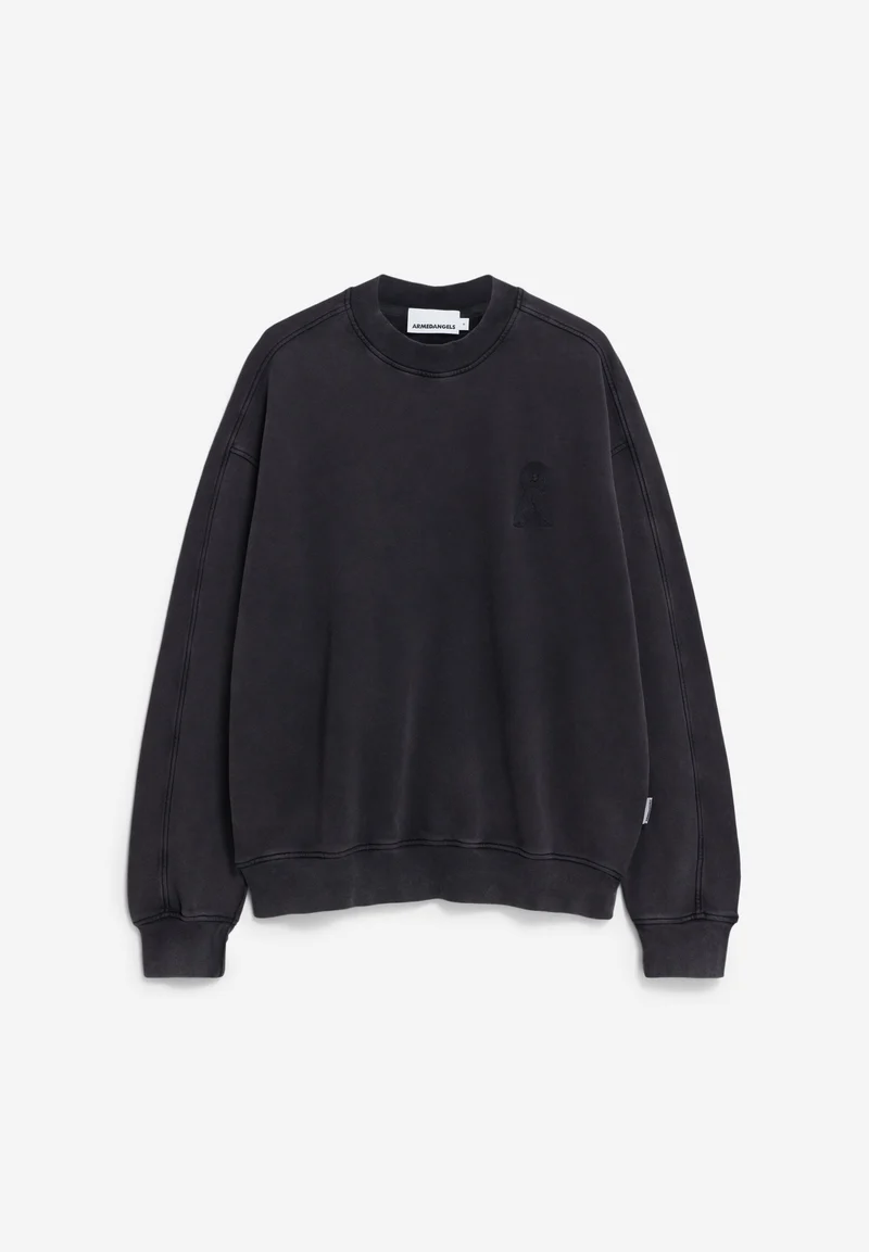 EMAAL CREWNECK GMT DYE | black washed