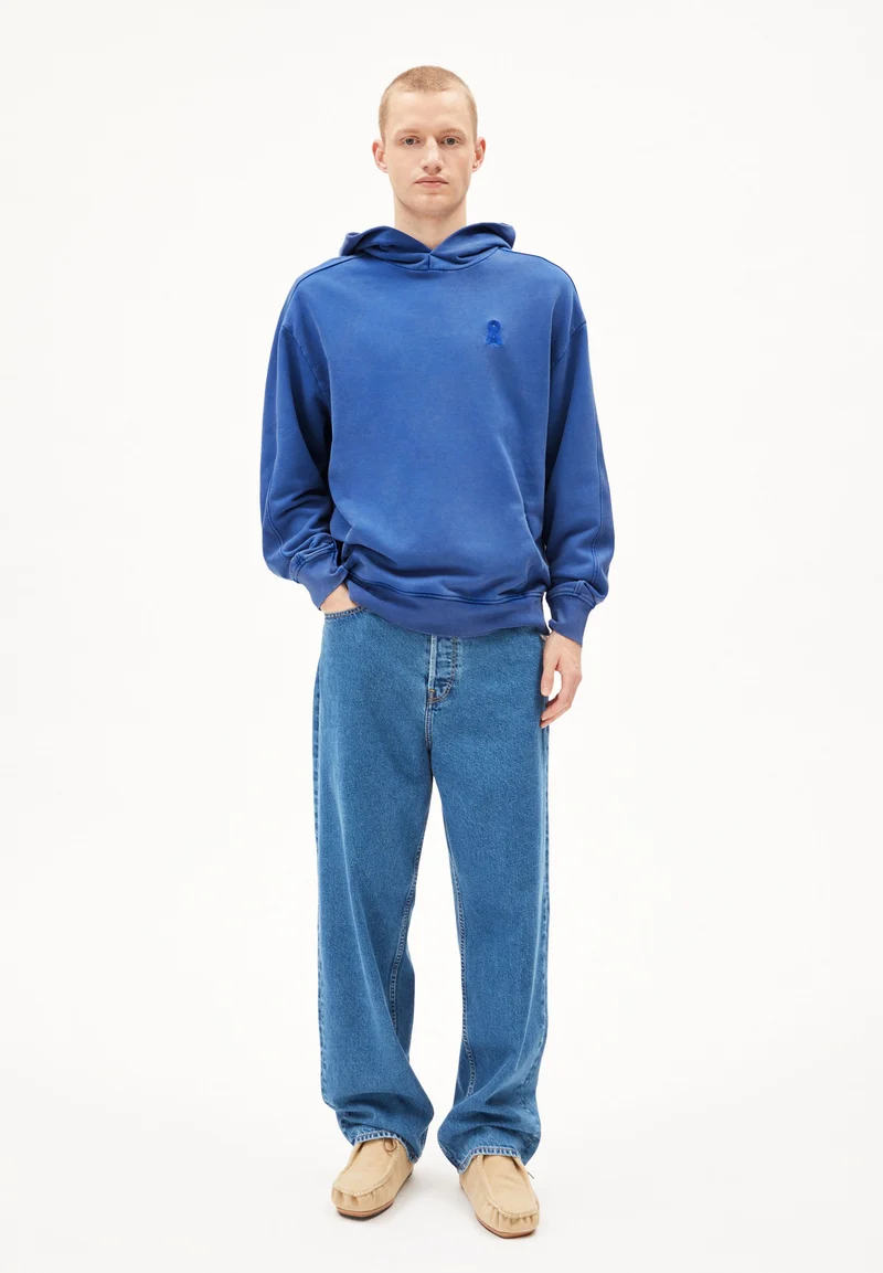 EMAAL HOODIE GMT DYE | dynamo blue washed