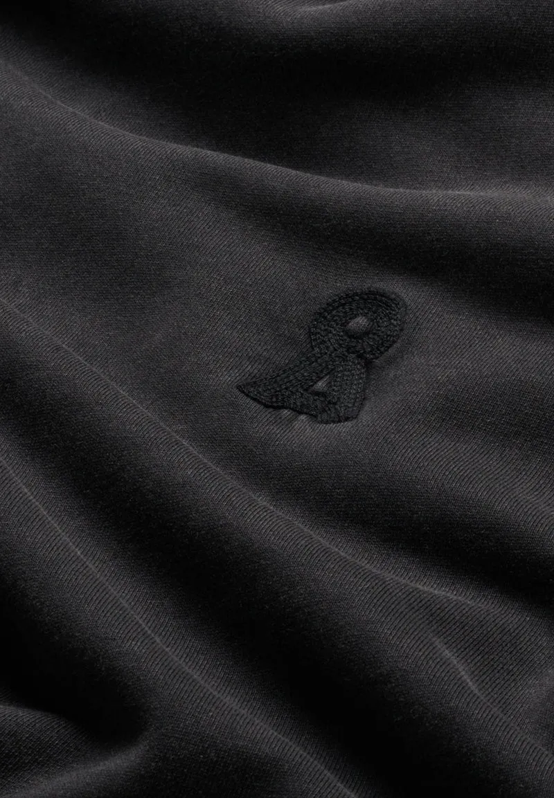 EMAAL HOODIE GMT DYE | black washed