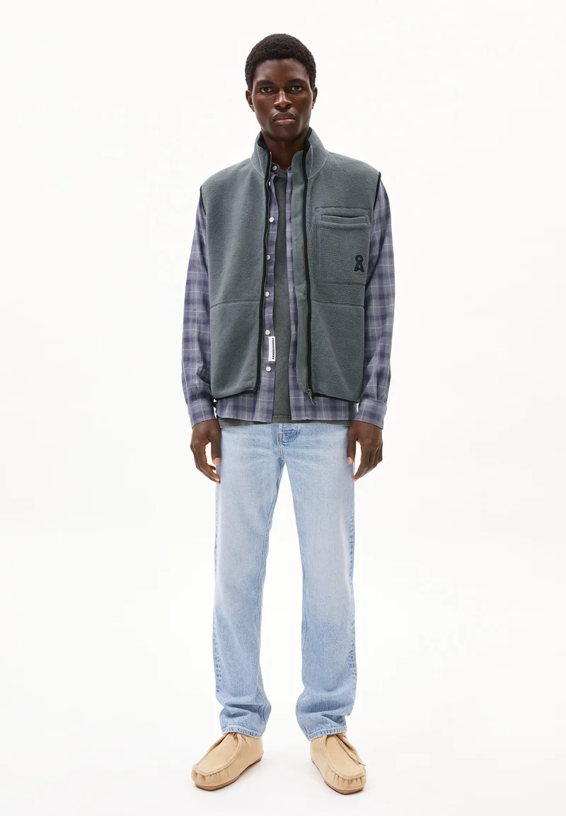 AABLEO FLEECE VEST | space steel