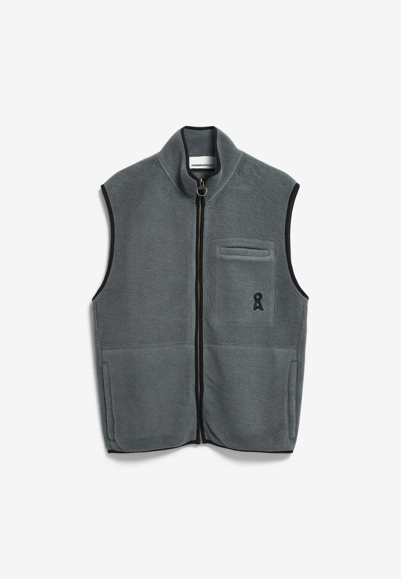 AABLEO FLEECE VEST | space steel