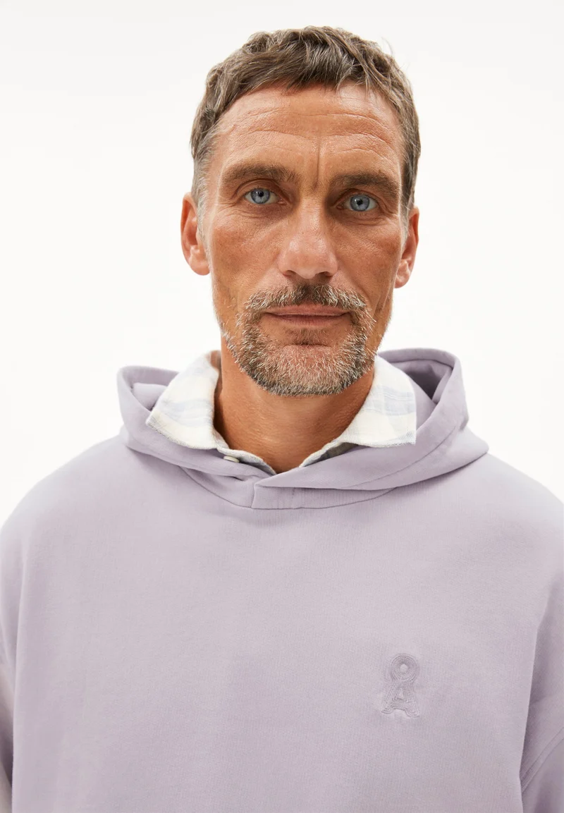 EMAAL HOODIE GMT DYE | soft lilac washed