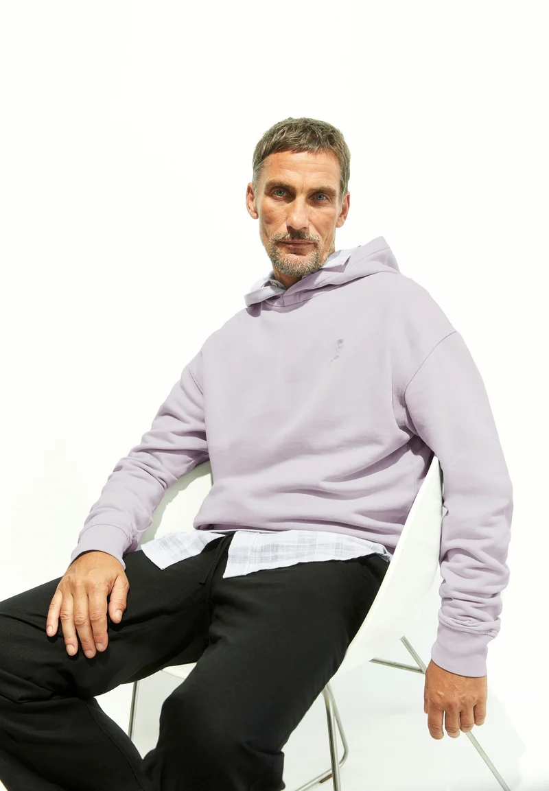 EMAAL HOODIE GMT DYE | soft lilac washed