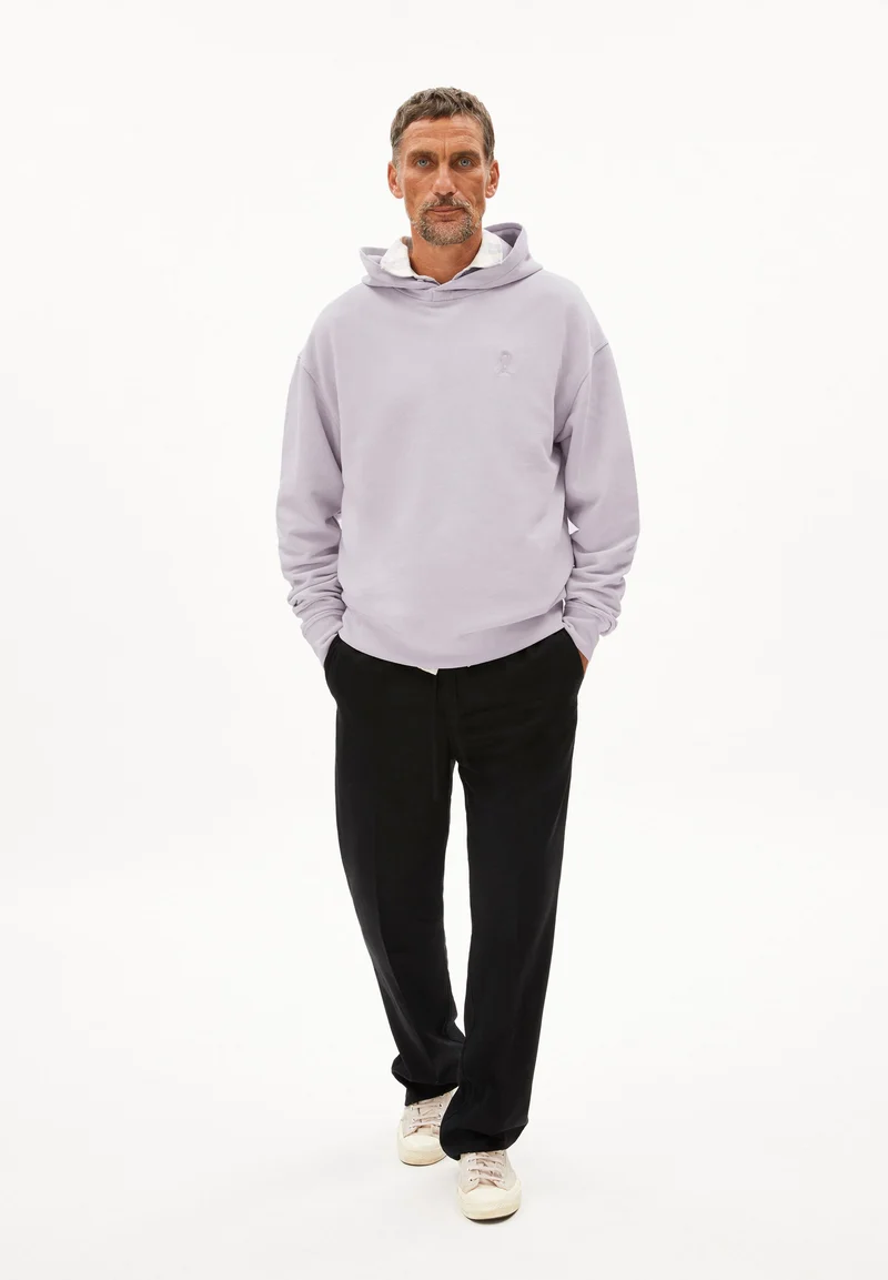 EMAAL HOODIE GMT DYE | soft lilac washed