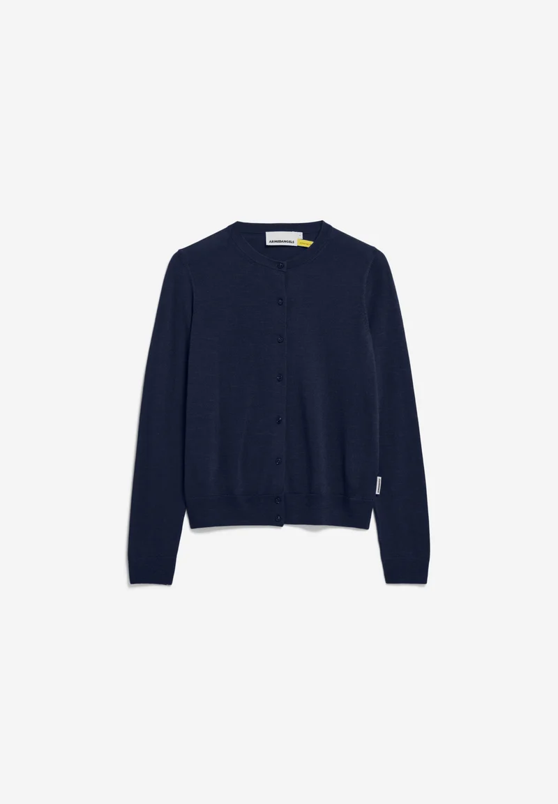 OPHALIAA MERINO STRICKJACKE | tinted navy