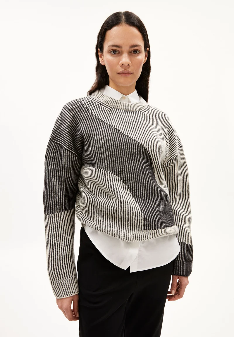 MAYRAA VANISE STRICKPULLOVER | black-off white