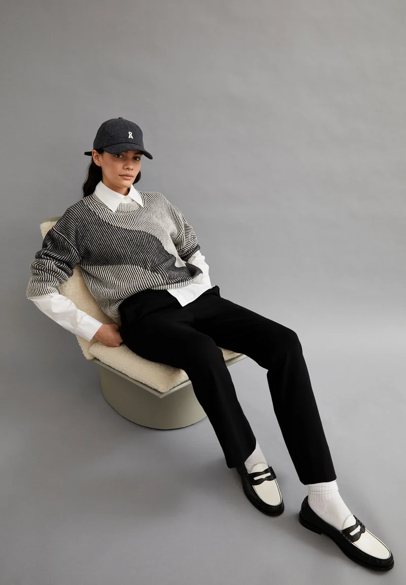MAYRAA VANISE STRICKPULLOVER | black-off white