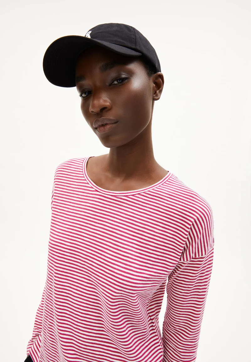 XIANAA GESTREIFTES LANGARMSHIRT | crushed berry-oatmilk