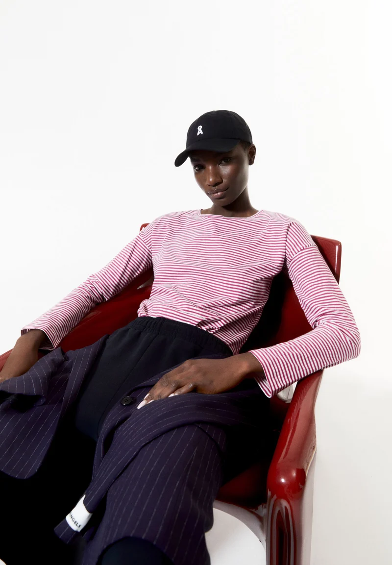XIANAA GESTREIFTES LANGARMSHIRT | crushed berry-oatmilk