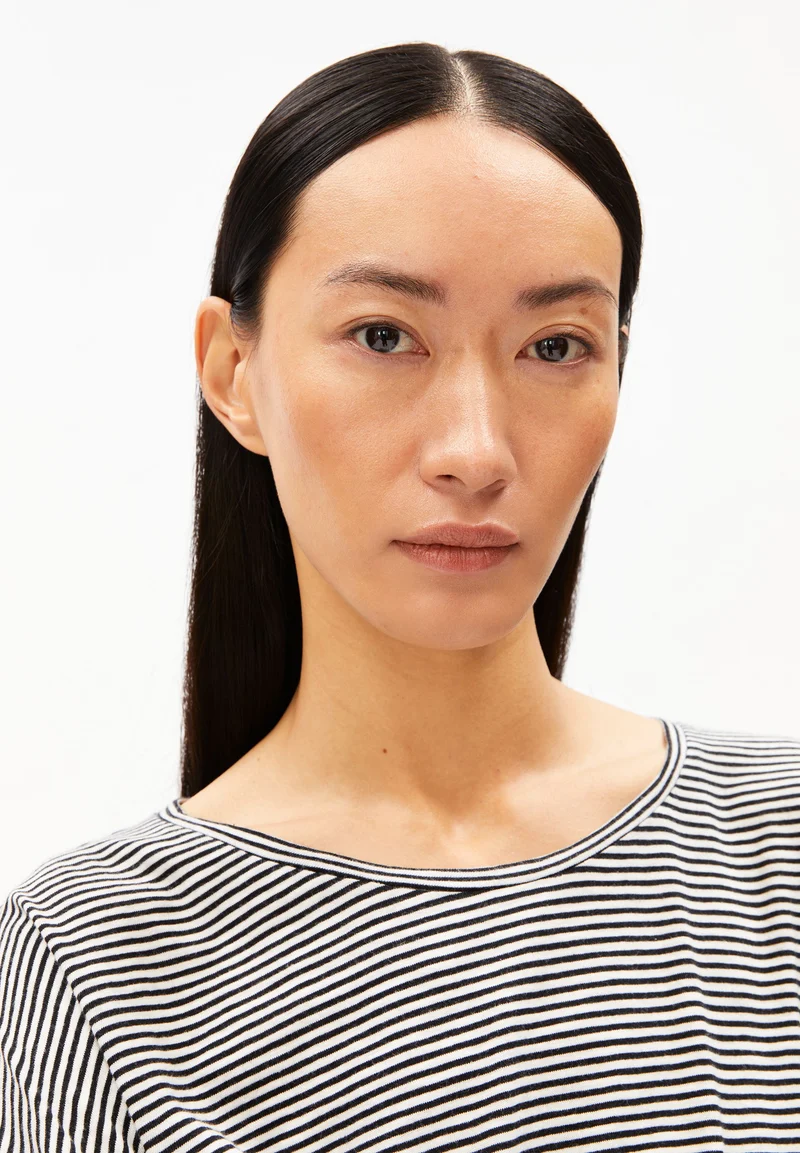 XIANAA GESTREIFTES LANGARMSHIRT | black-oatmilk