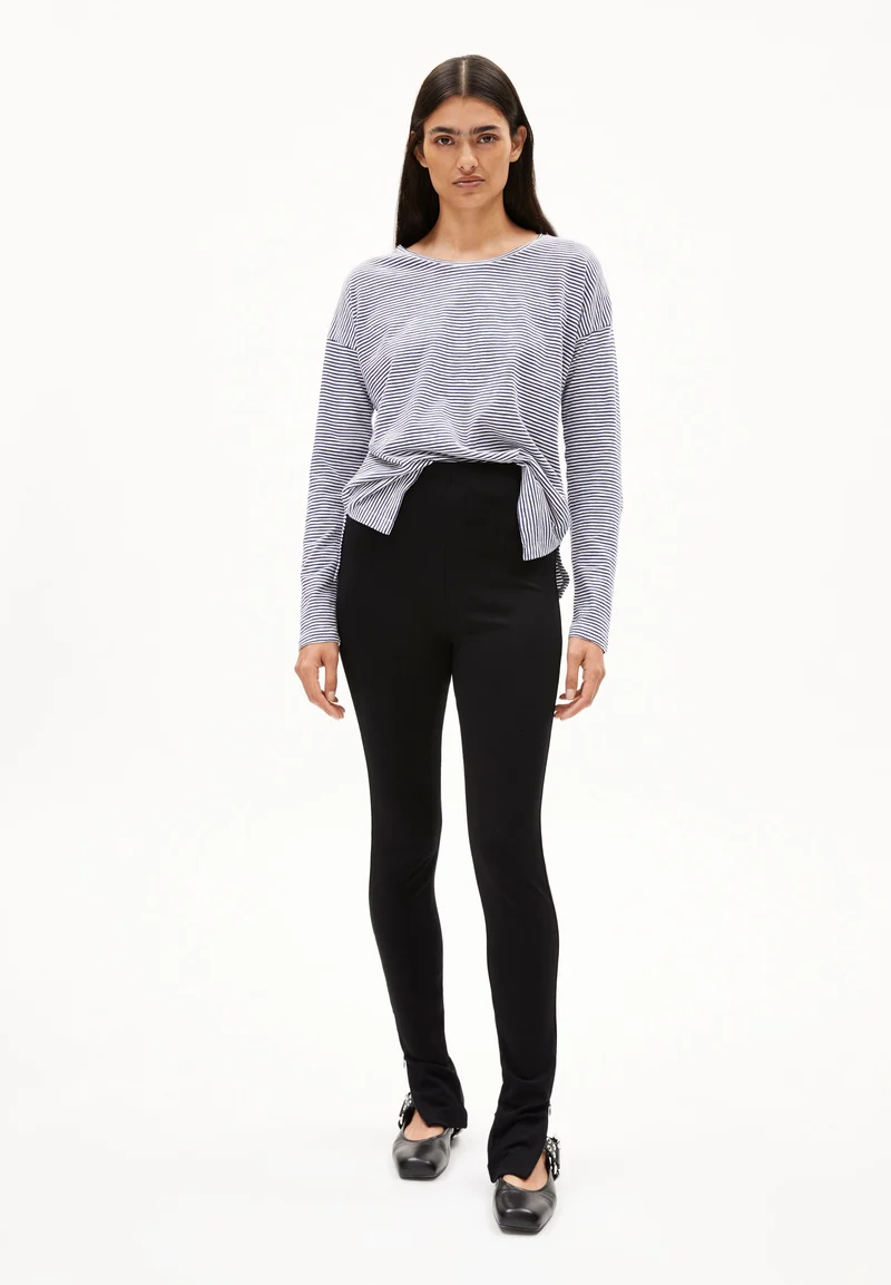 XIANAA GESTREIFTES LANGARMSHIRT | oatmilk-blue noon