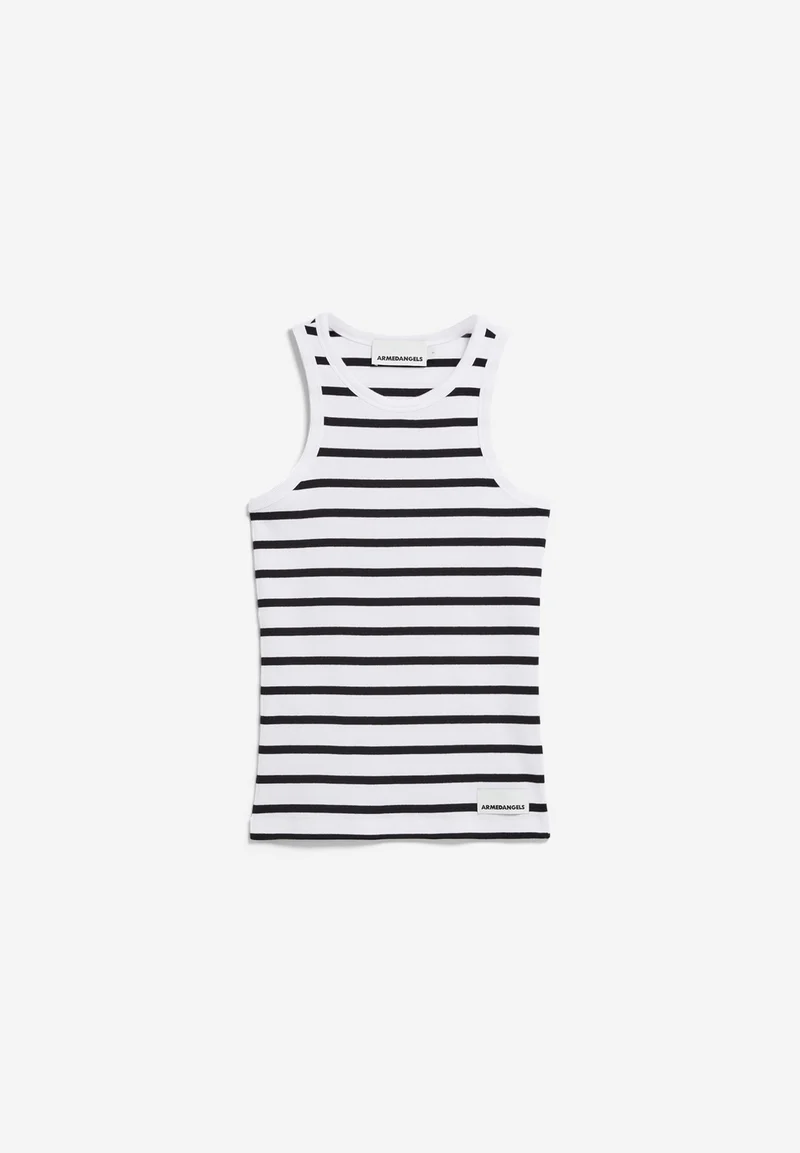 KANITAA GESTREIFTES TOP | white-black