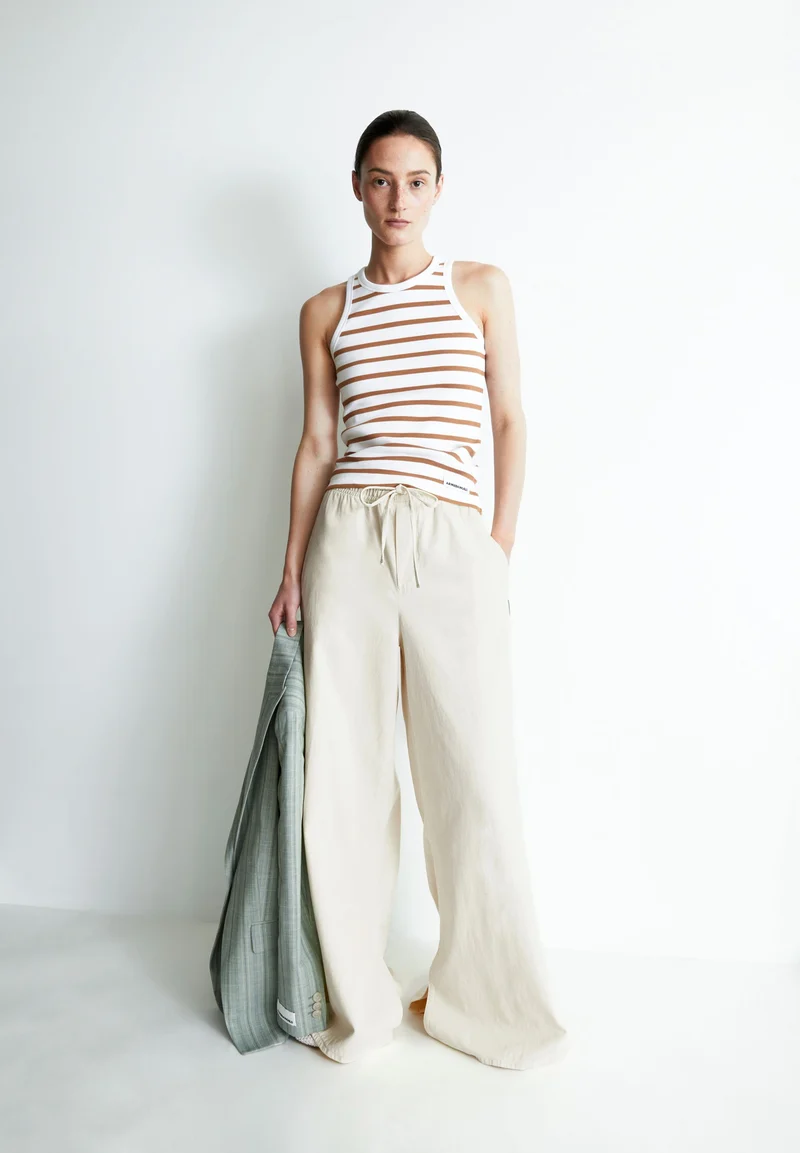 KANITAA GESTREIFTES TOP | white-pale umber