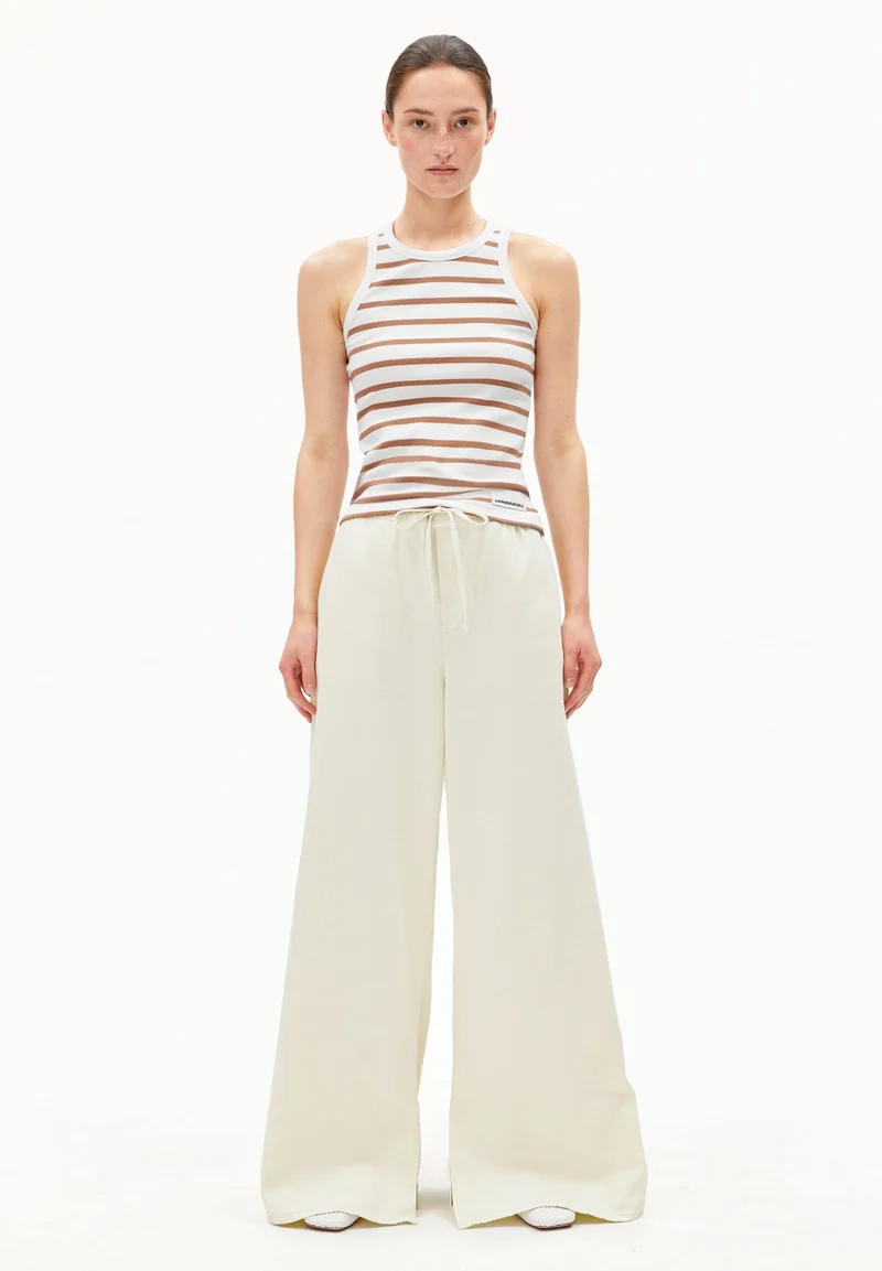 KANITAA GESTREIFTES TOP | white-pale umber