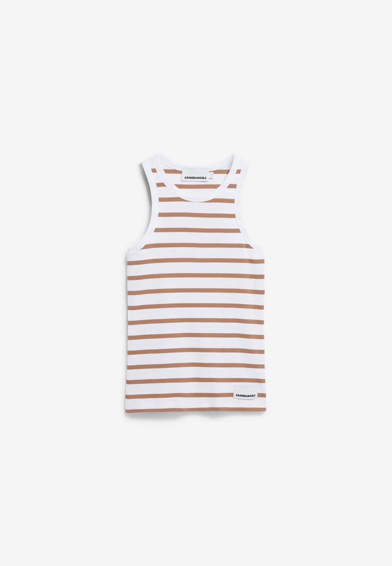 KANITAA GESTREIFTES TOP | white-pale umber