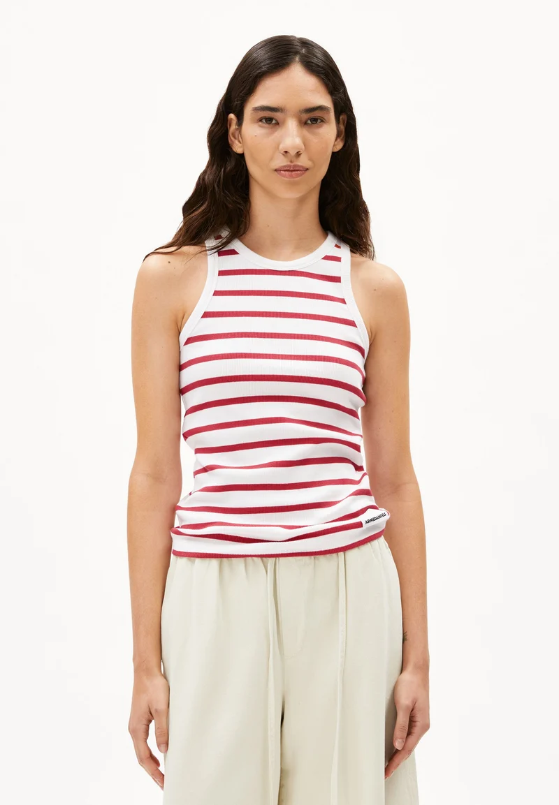 KANITAA GESTREIFTES TOP | white-coral blush