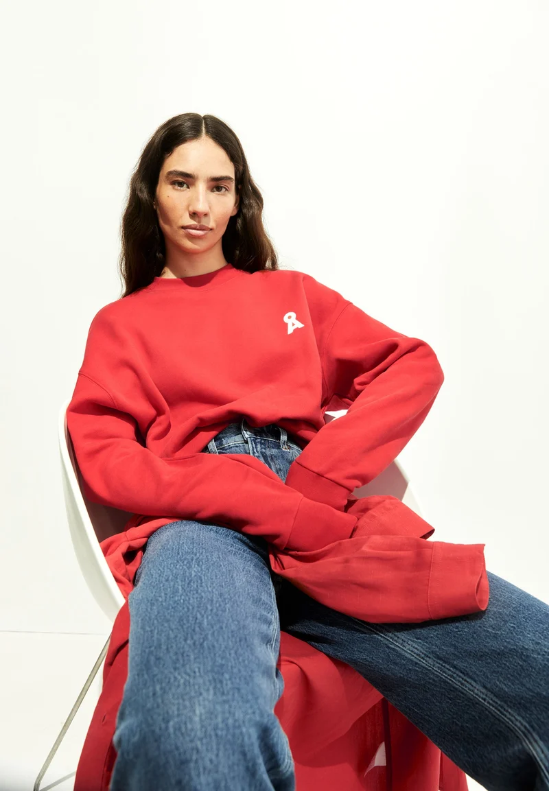 ICONIC Å ALIZAA SWEATSHIRT | coral blush