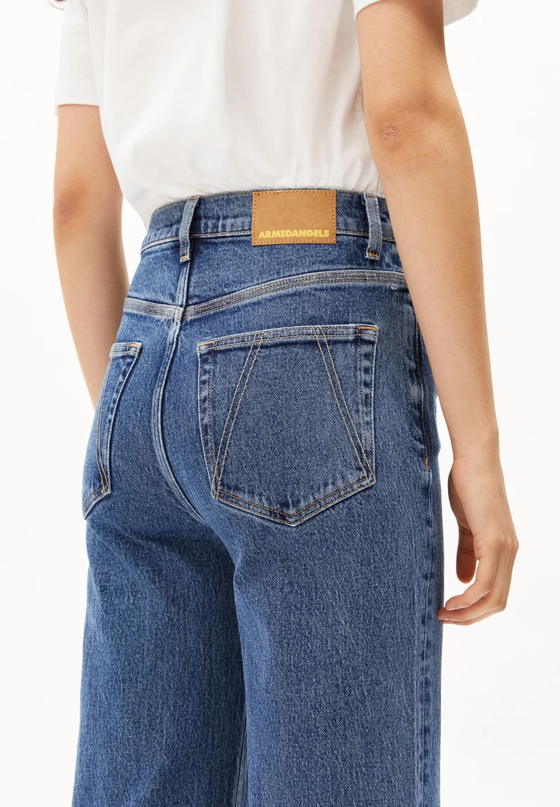 MURLIAA HIGH CROPPED WIDE JEANS | triton
