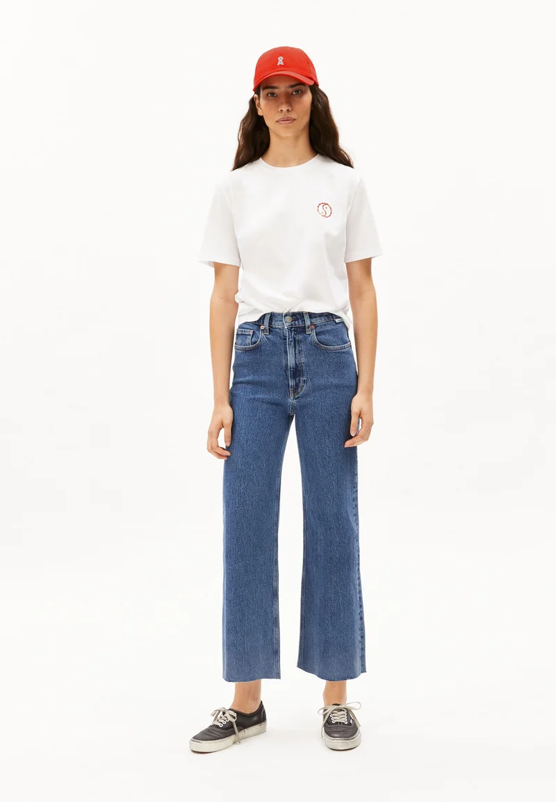 MURLIAA HIGH CROPPED WIDE JEANS | triton