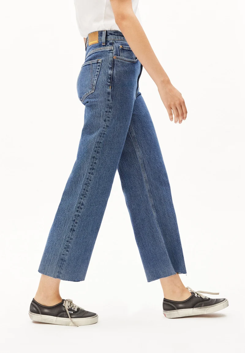MURLIAA HIGH CROPPED WIDE JEANS | triton