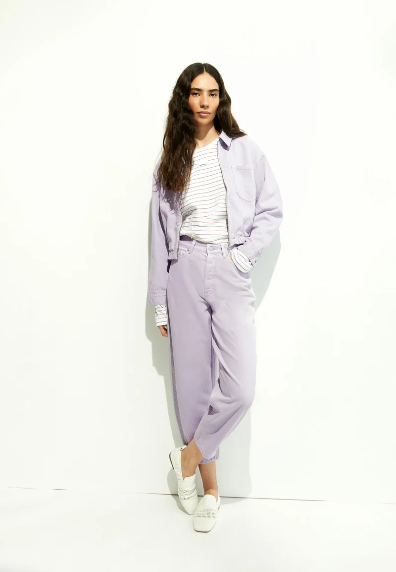 BAARLY BARREL JEANS | soft lilac