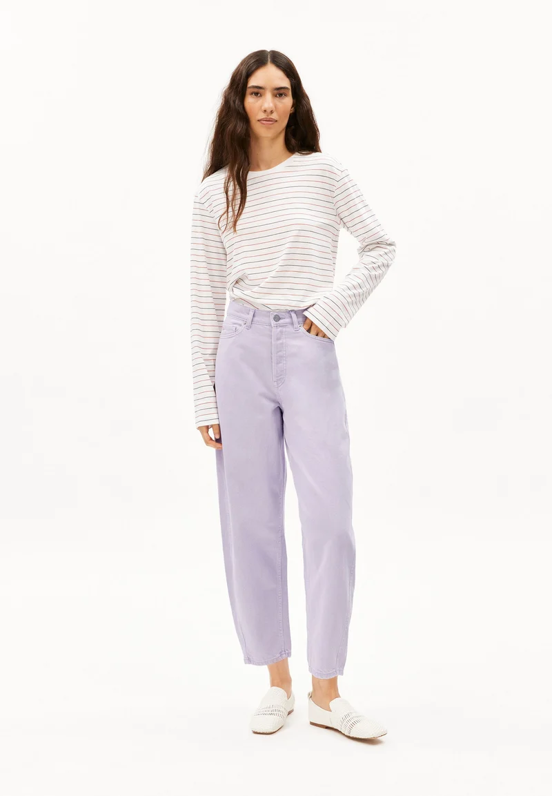BAARLY BARREL JEANS | soft lilac