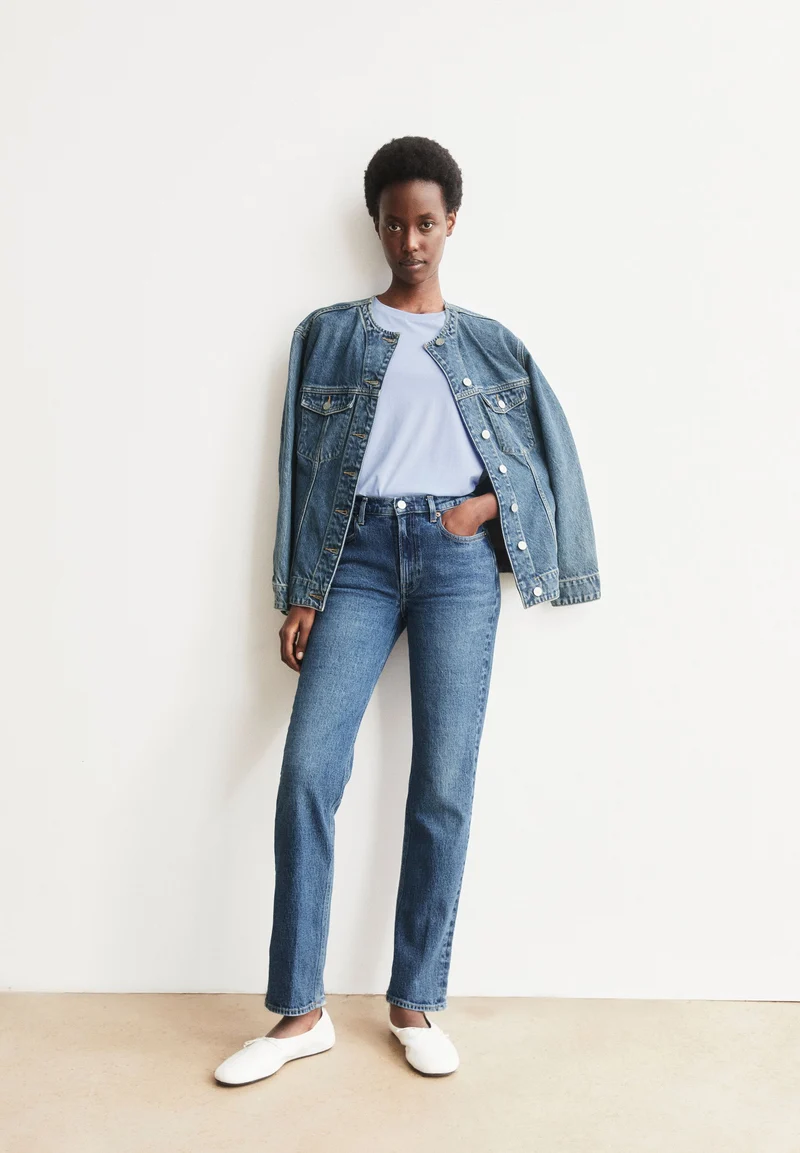 CARENAA MID WAIST STRAIGHT JEANS | atmospheric